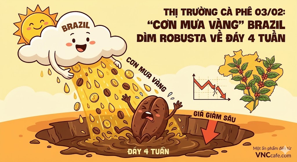 Thị trường cà phê ngày 03/02: 